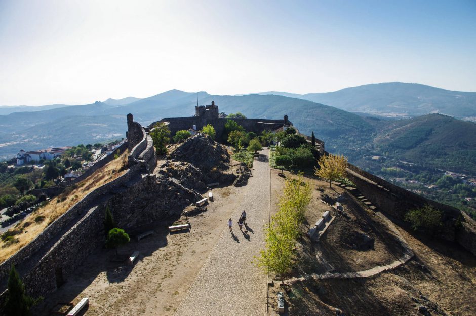 Aussicht von der Festung von Marvão in Portugal