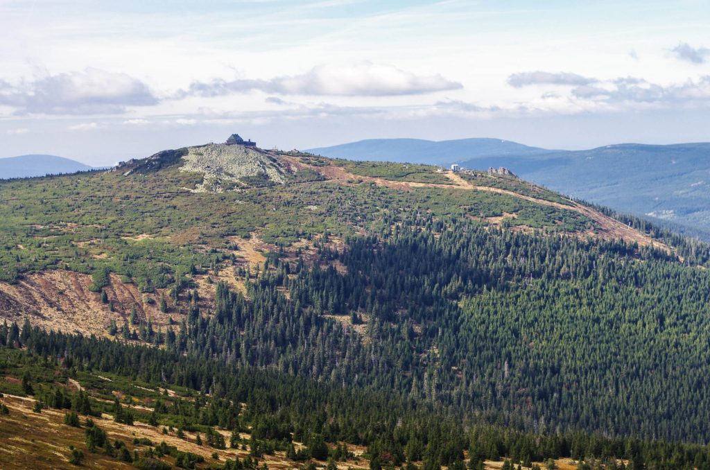 Wandern im Riesengebirge: Blick auf die Reiftäger Baude